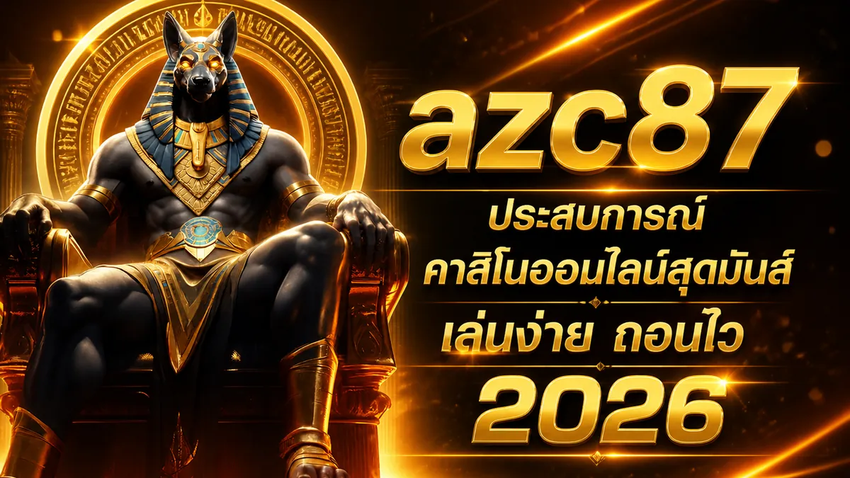 azc87 เล่นง่ายบนมือถือ 2026: สัมผัสประสบการณ์คาสิโนออนไลน์เหนือระดับ